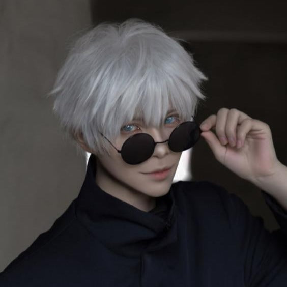 Five Wu Sier White Spell Back Battle Wig Long Curls