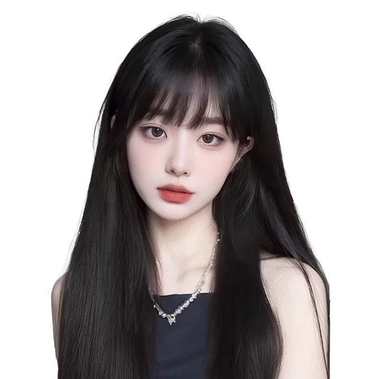 Women's Straight Fashion Full Top Role Play Air Bangs Natural Cos Wig