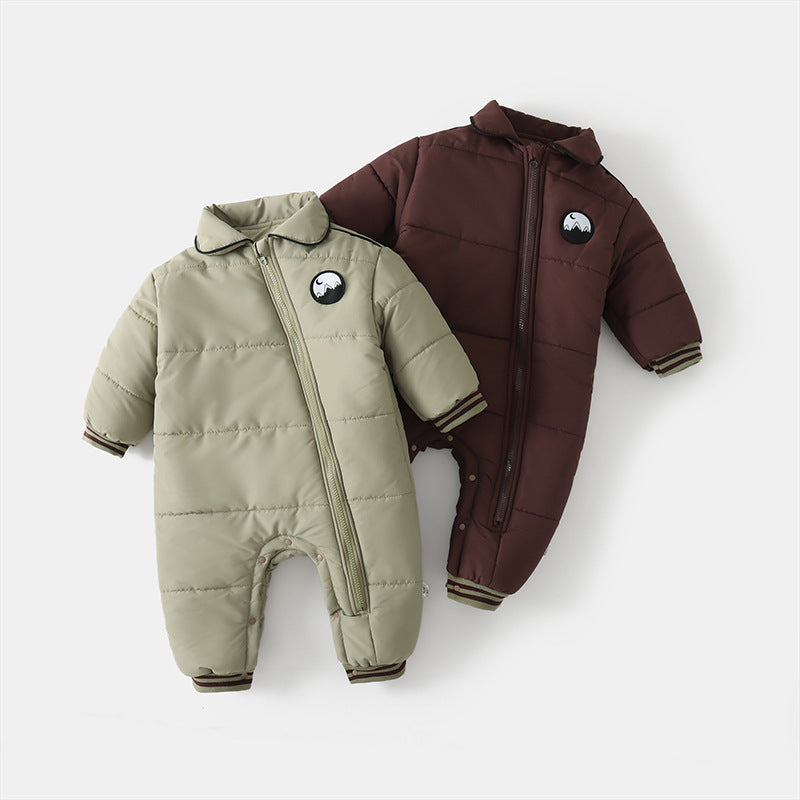 Women's & Men's Winter Fleece-lined Jumpsuits Outing Thickened Rompers Outwear Keep Warm Jumpsuit, Climbing Suit