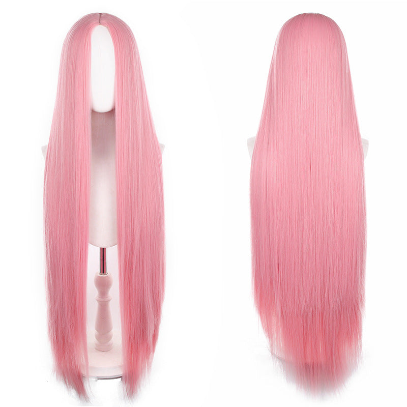 Mid-length Universal Long Straight Scalp Style Cos Wig