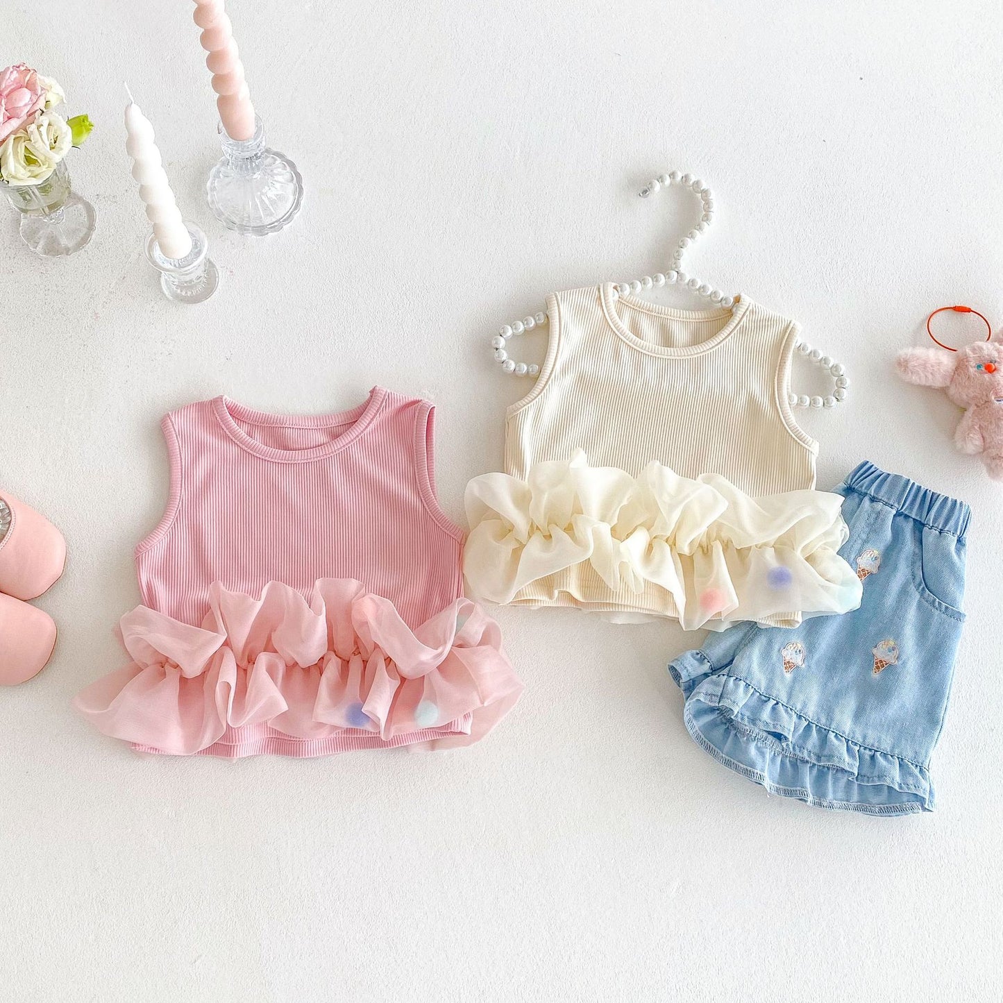Or Exchange For Mesh Vest Summer Sweet Children's T-shirt