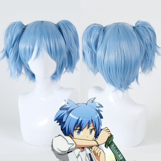 Anime Male Headgear Double Ponytail Modeling Assassin Cos Wig