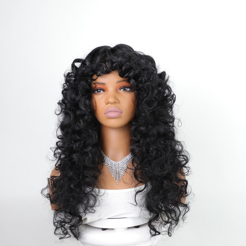 Curly Hair Fluffy Small Volume Chemical Wig Long Curls