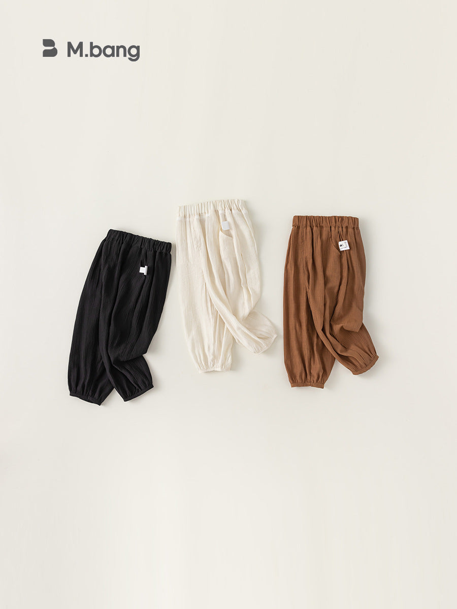Children's Clothing Solid Color Bloomers Summer Indoor Air Conditioning Thin Children's Pants