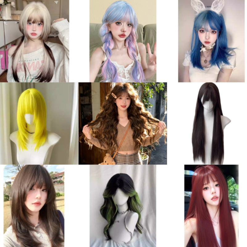 Women's Hair Cute Fashion Beauty Daily Natural Wig Long Curls