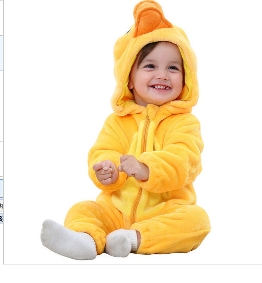Flannel Jumpsuit Romper Cartoon Performance Clothes Jumpsuit, Climbing Suit