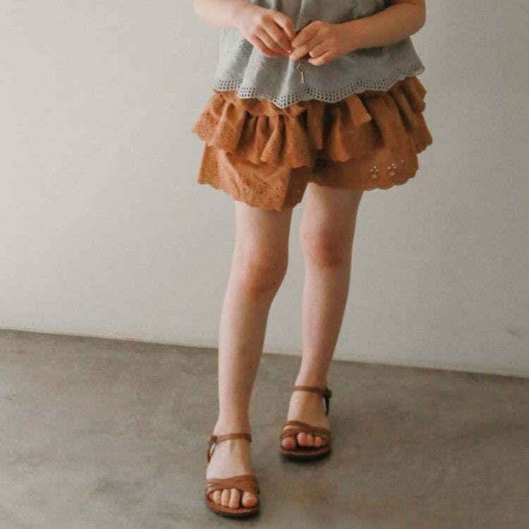 Children's Summer Strawberry Shan Clothing Hollow Lace Children's Pants