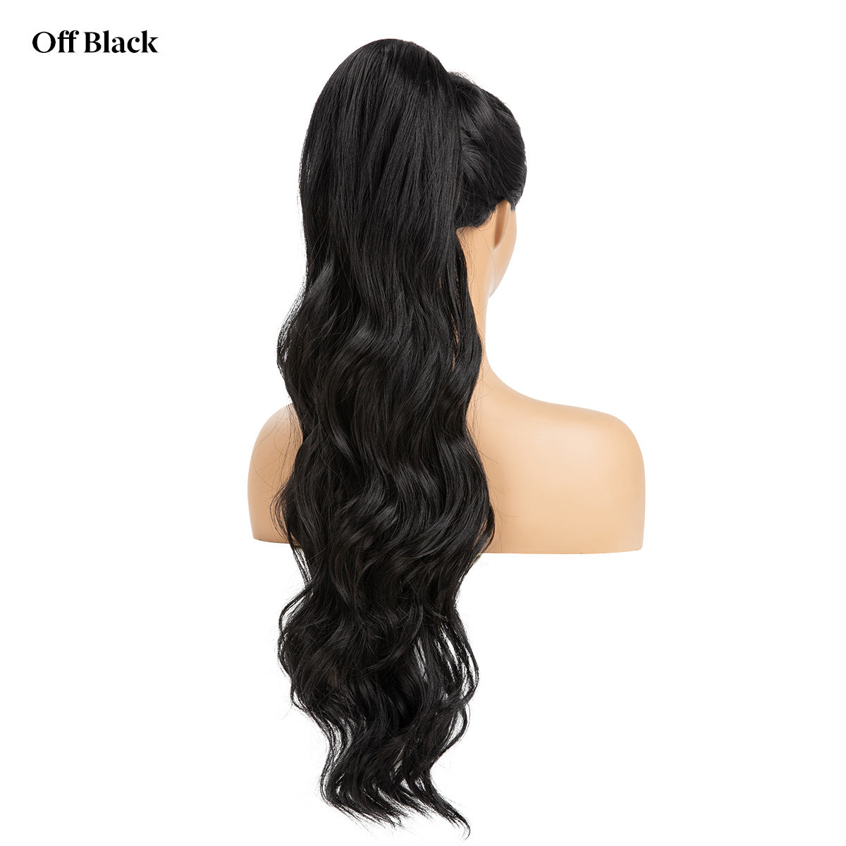 Women's Ripple Drawstring Chemical Fiber Long Curly Wig Ponytail