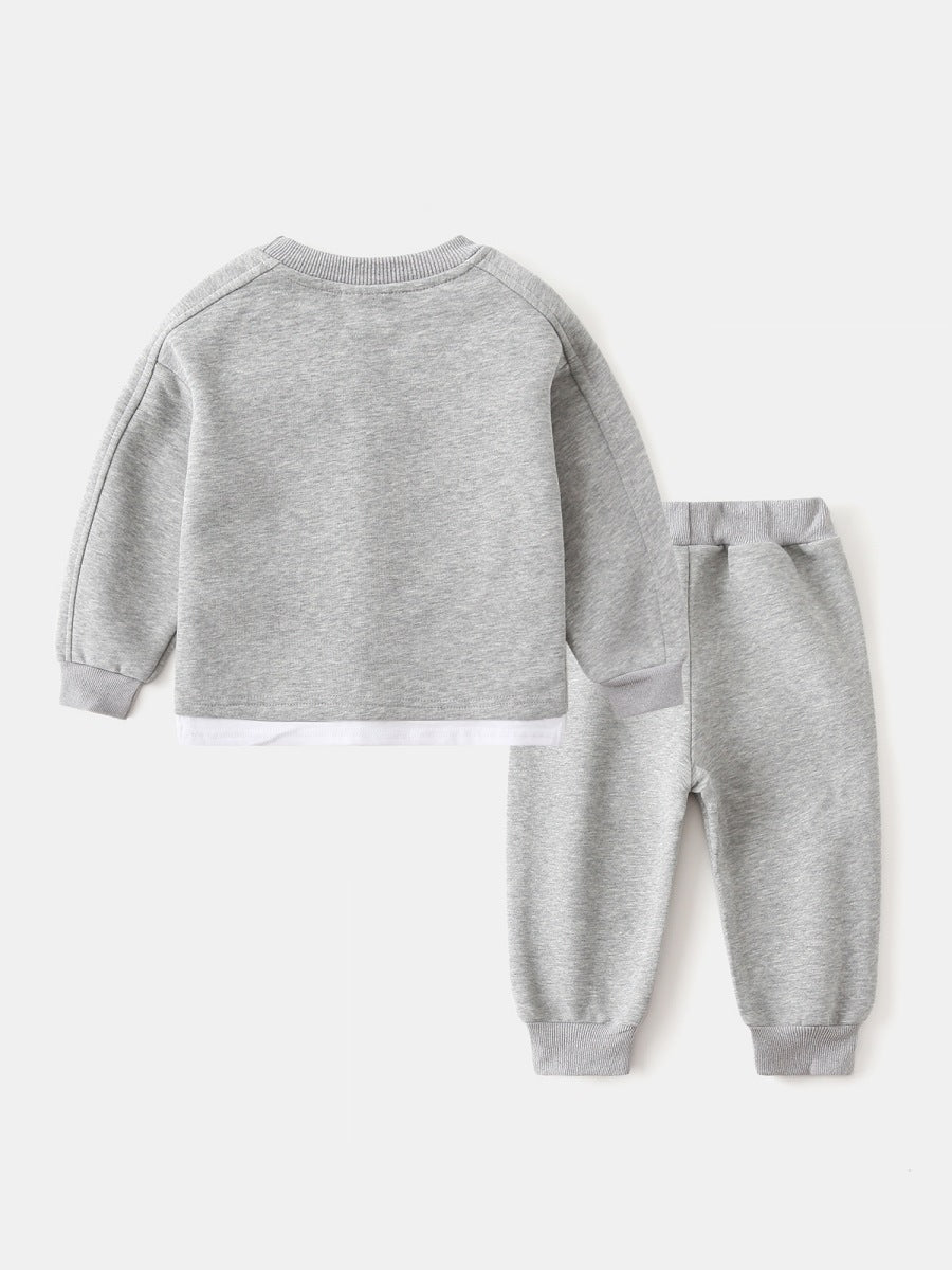 Children's Fashion Korean Set Sweater Sports Pants Children's Suit