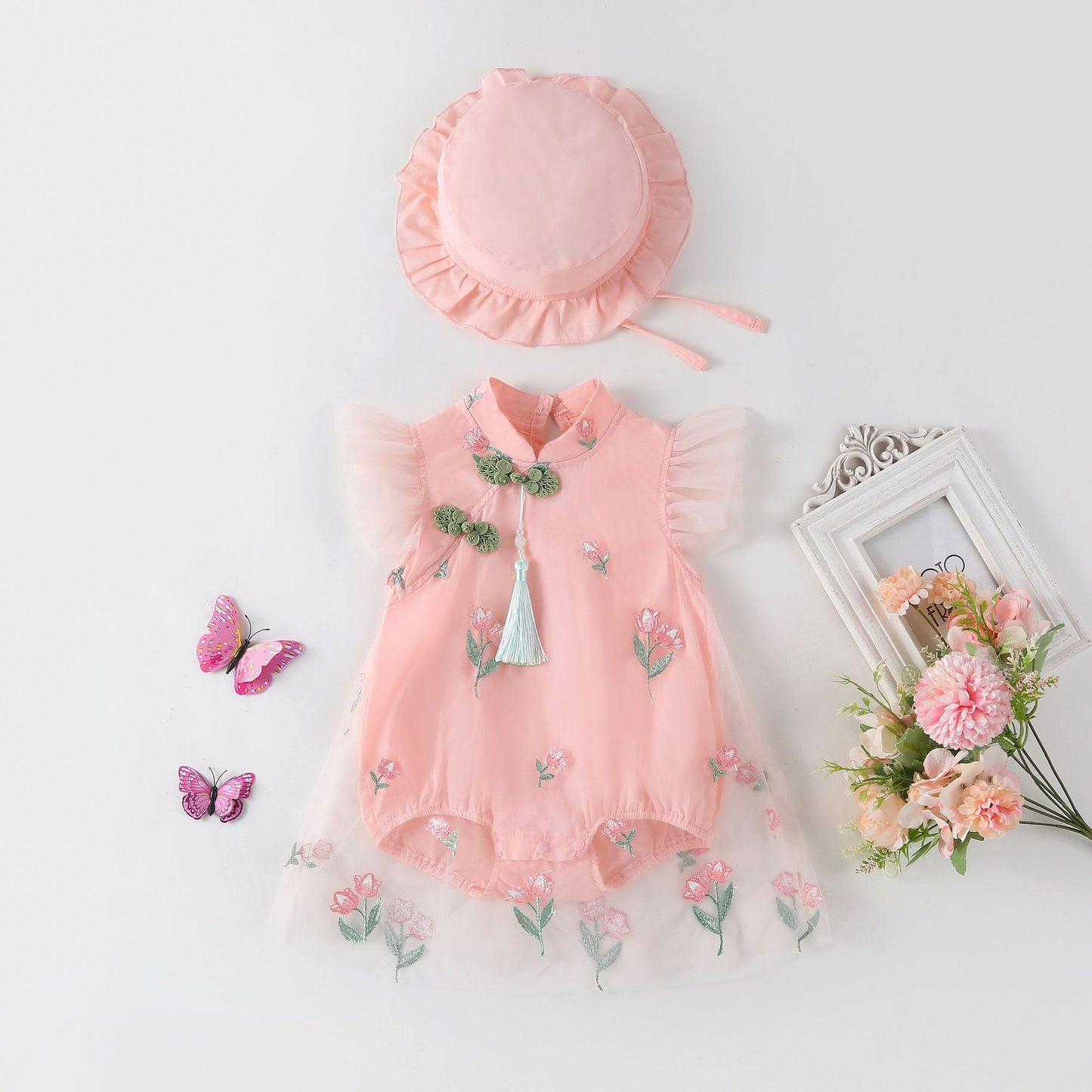 Children's Dress Jumpsuit Chinese Style Han Costume Princess Jumpsuit, Climbing Suit