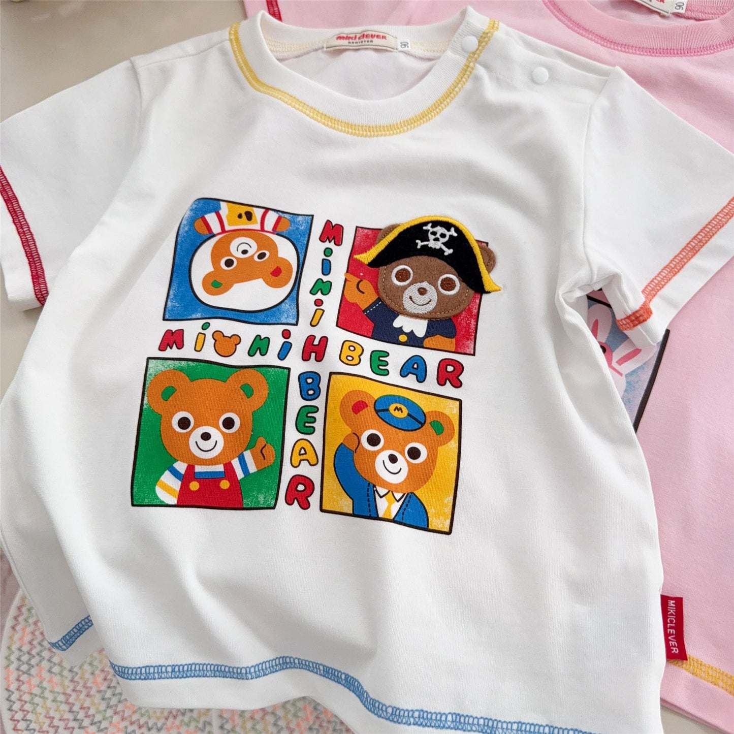 Inner Wear Boys Bear Cute Pet Short Sleeve Children's T-shirt