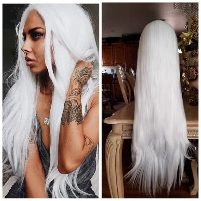Fashion Front Lace Big Wave Curly Long Straight Wig