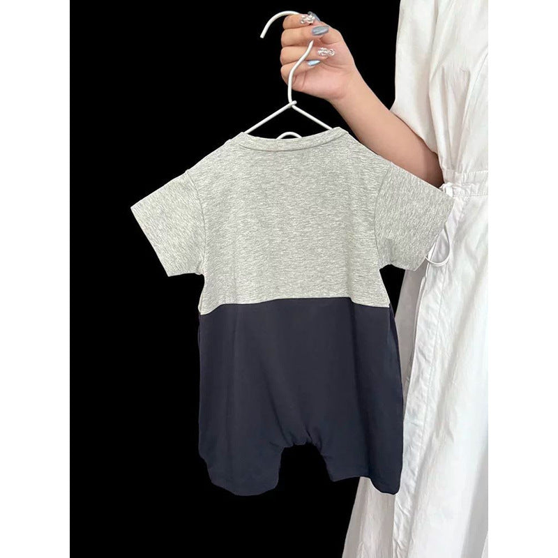 Summer Jumpsuit Clothes For Babies Thin Korean Casual Infant Fake Jumpsuit, Climbing Suit