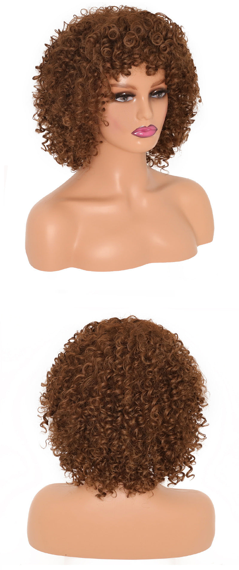 Fiber Classic African Small Roll Caterpillar Synthetic Wig Long Curls