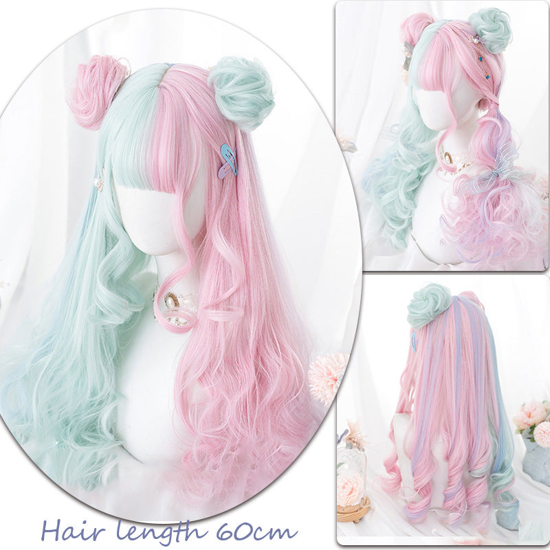 Role Play Dyed Chemical Fiber Whole Top Film Television Long Straight Wig