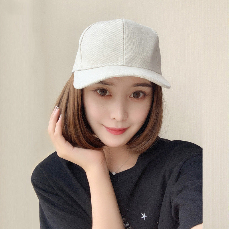 Hat Integrated Fashion Short Hair Female Summer Round Face Other Wig