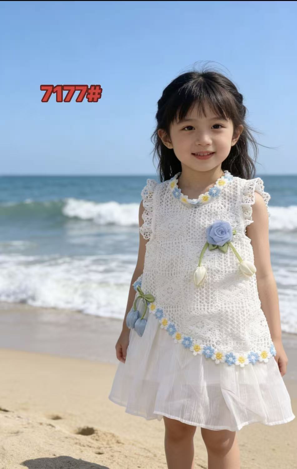 Yunnan White Body Summer Princess Clothing Children's Dress