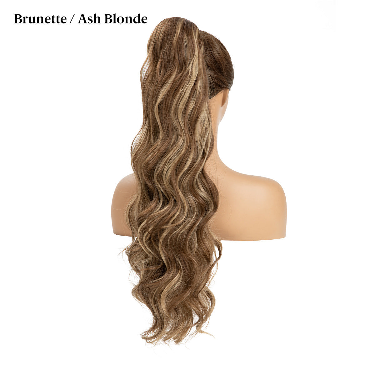 Women's Ripple Drawstring Chemical Fiber Long Curly Wig Ponytail