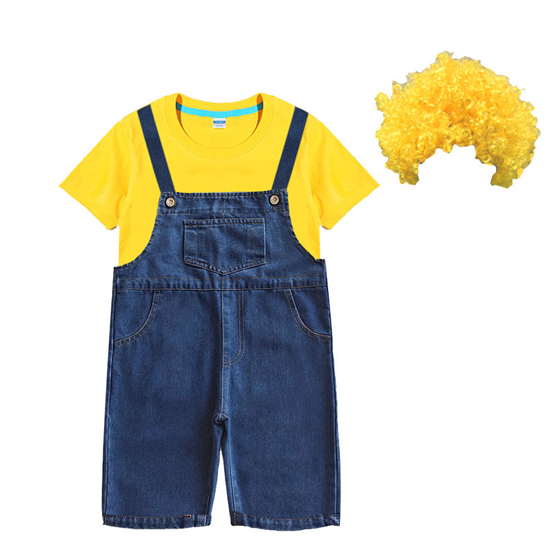 Children's Little Yellow Dancing Dress Performance Clothes Children's Suit