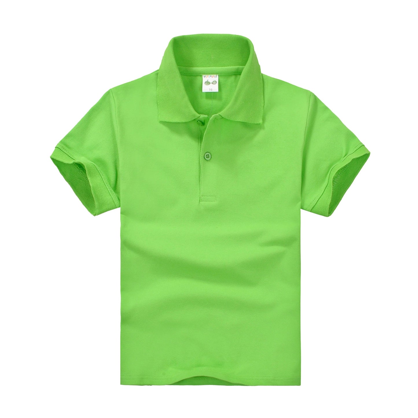 Children's White Boy Business Attire Half-sleeve Cotton School Children's T-shirt
