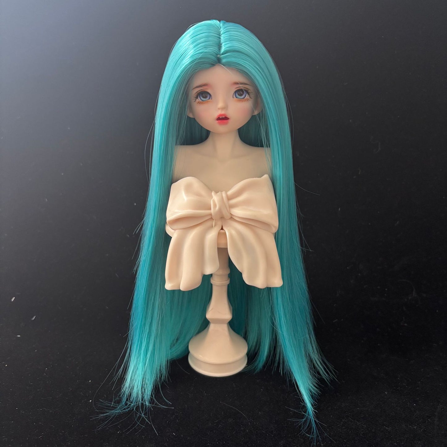 Silk Medium Long Straight Hair Dress Up Cos Wig