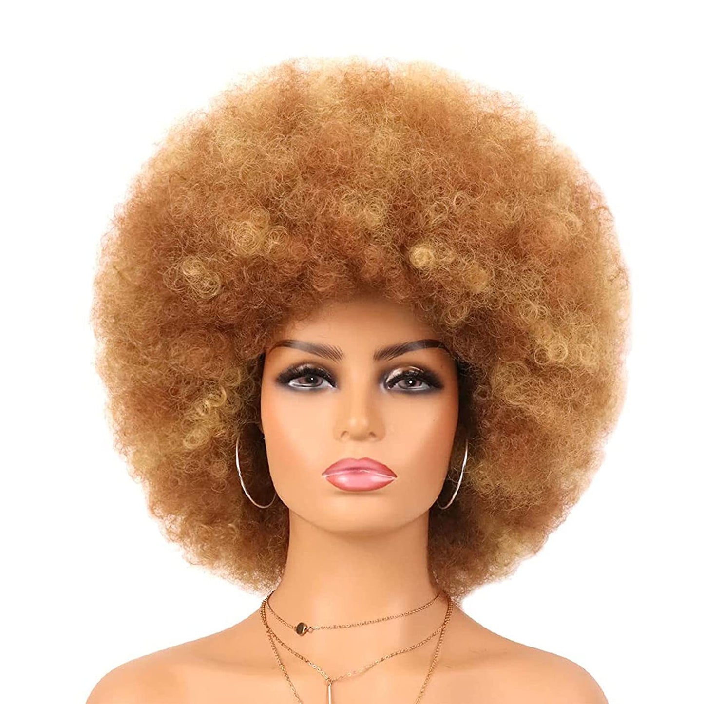 Women's Second Hair African Head Cover Fluffy Small Volume Cos Wig