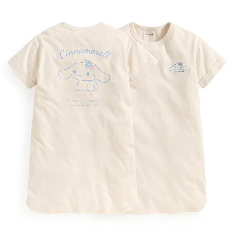 Women's Line Skirt Purified Cotton Thin Short Children's Dress