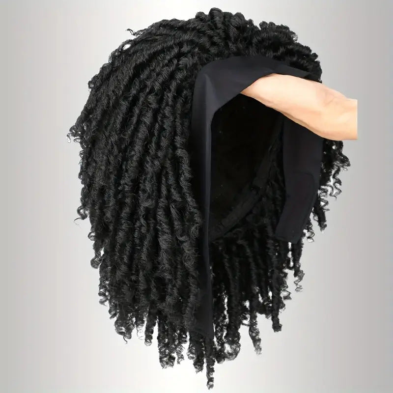 Chemical Fiber Crochet Hair Roller Curved Hollow Curler Men's Wig