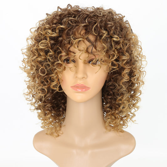 Fiber Classic African Small Roll Caterpillar Synthetic Wig Long Curls