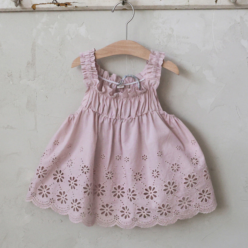 Strawberry Shan Western Style Hollow Embroidered Children's Shirt