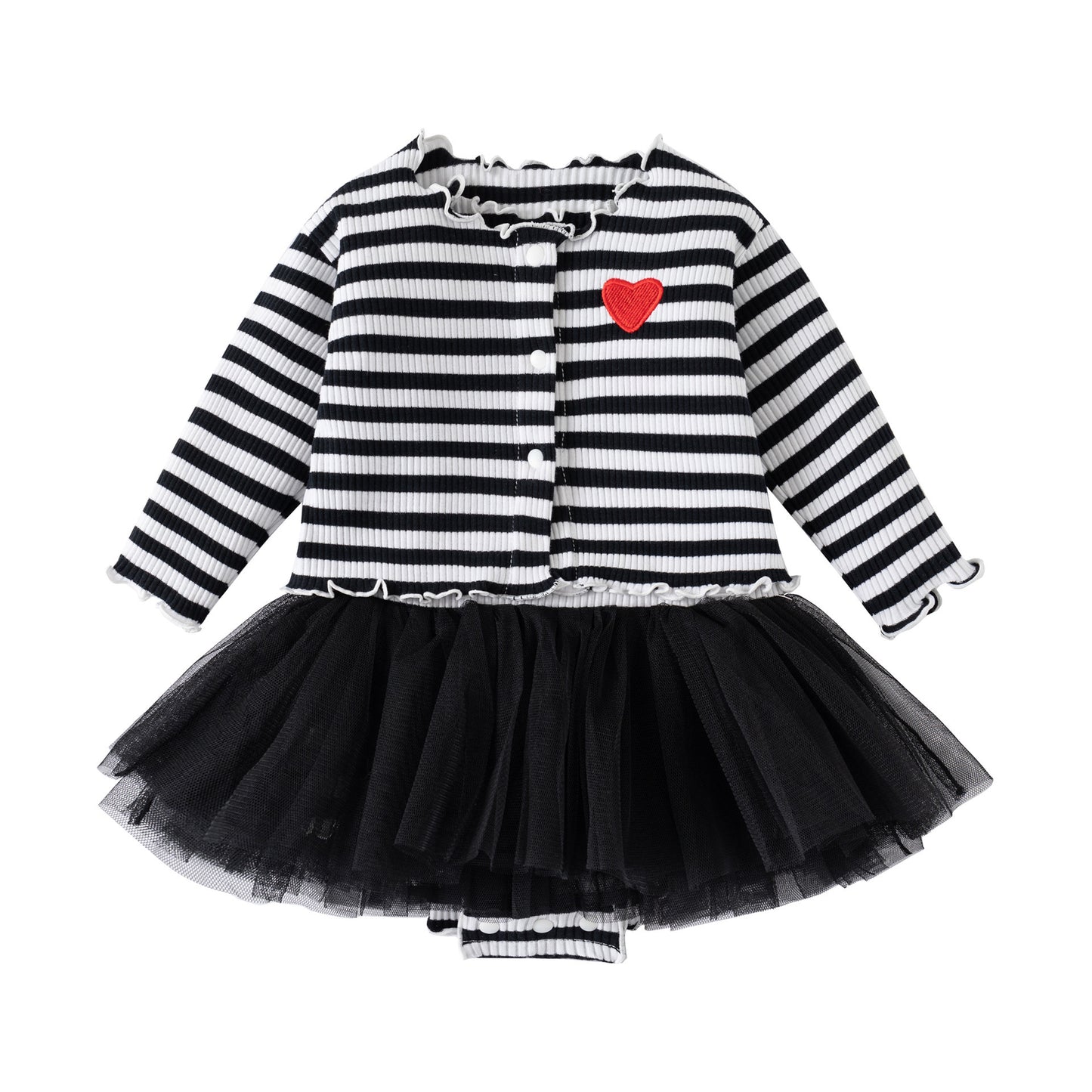 Children's Clothes For Babies Long-sleeved Cardigan Bodysuit Children's Dress