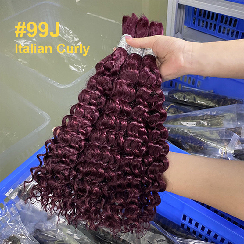 Durable Pretty Human Bulk Color Band Real Hair Wig
