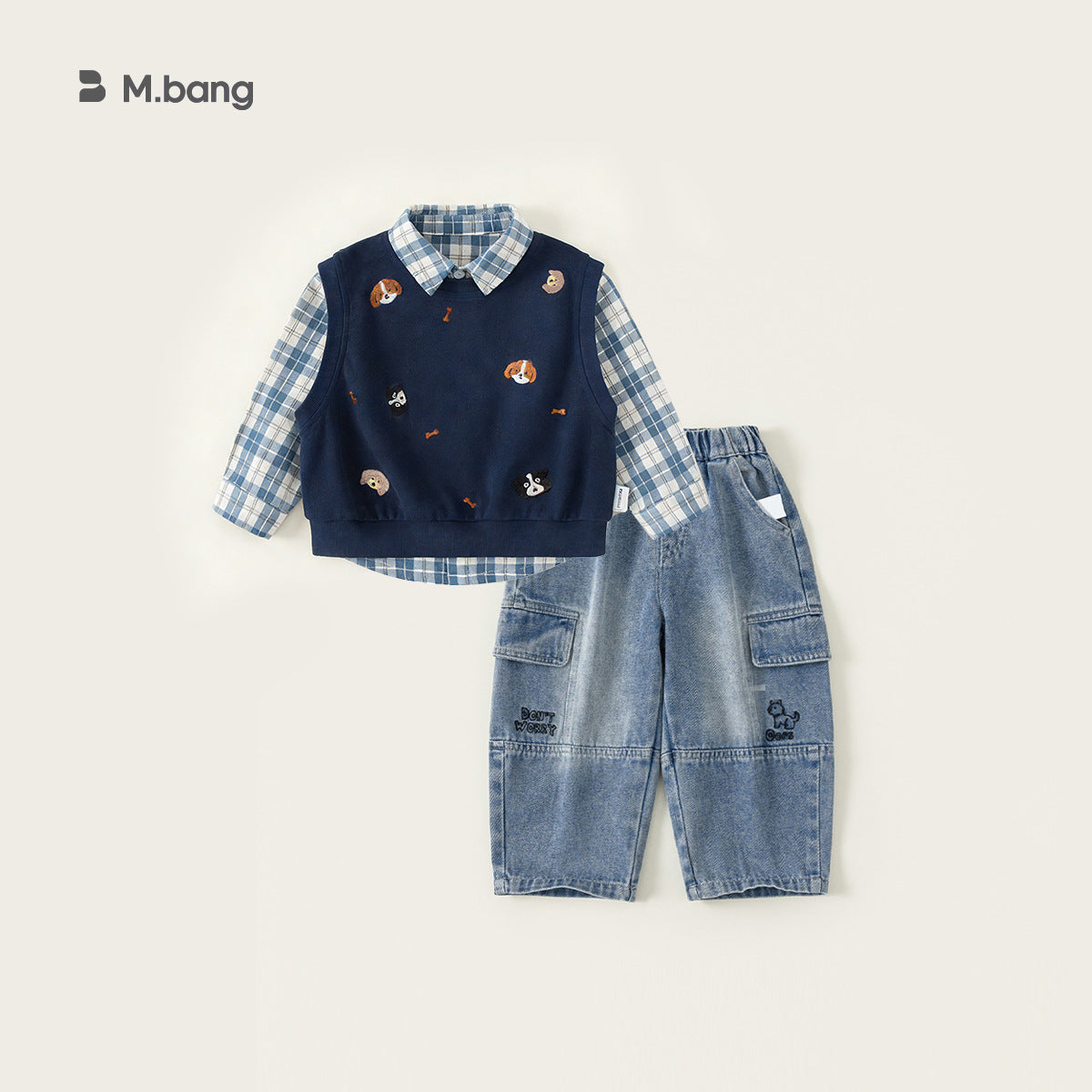 Three-piece Collection Korean Style Clothes Boys Children's Suit