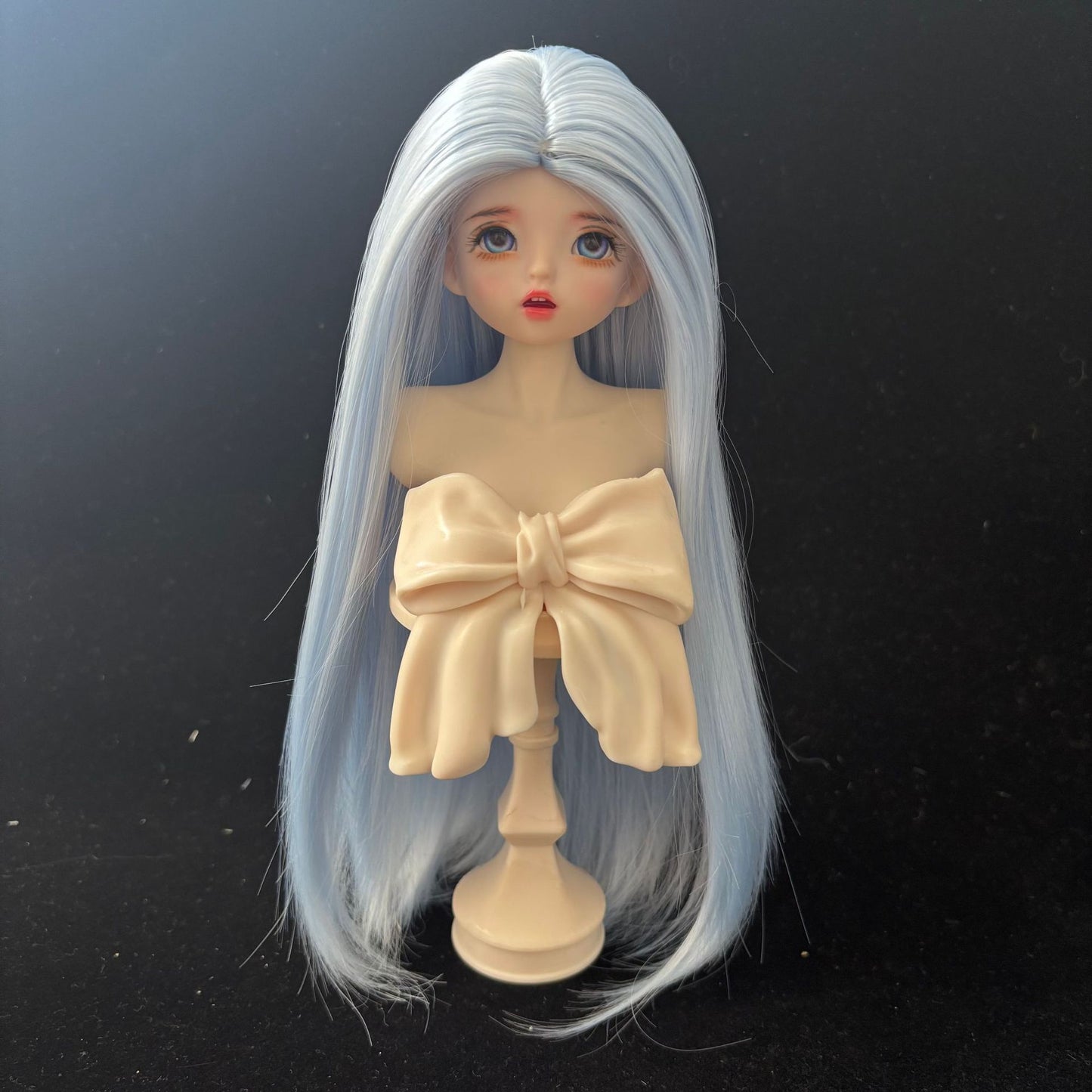 Silk Medium Long Straight Hair Dress Up Cos Wig