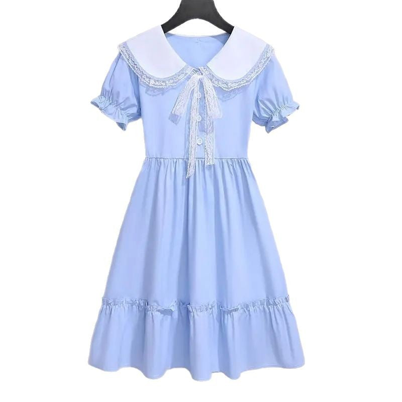 Children's Summer Western Style Fashion Thin Doll Collar Children's Dress
