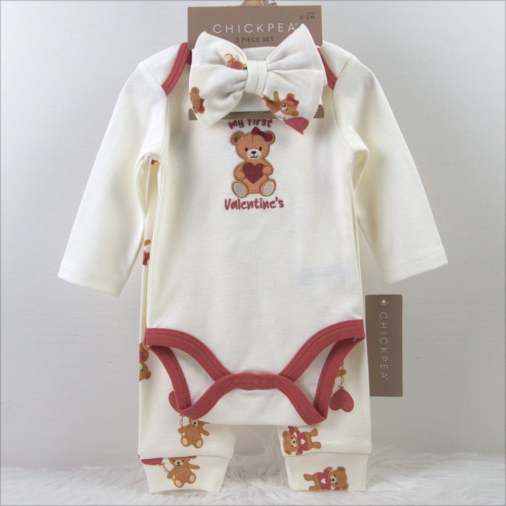 Born Pcs Set Headband Long Sleeve Bodysuit Children's Suit