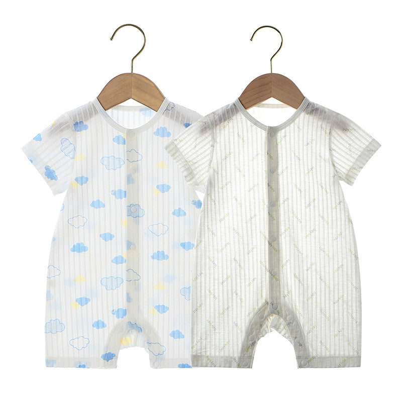 Summer Unisex Short Sleeve Jumpsuit Letter Jumpsuit, Climbing Suit