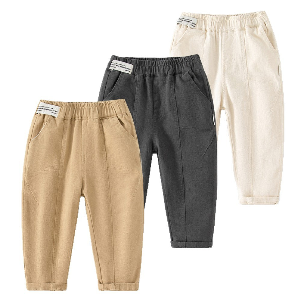 Children's Solid Color Casual Trousers Teens Babies Children's Pants