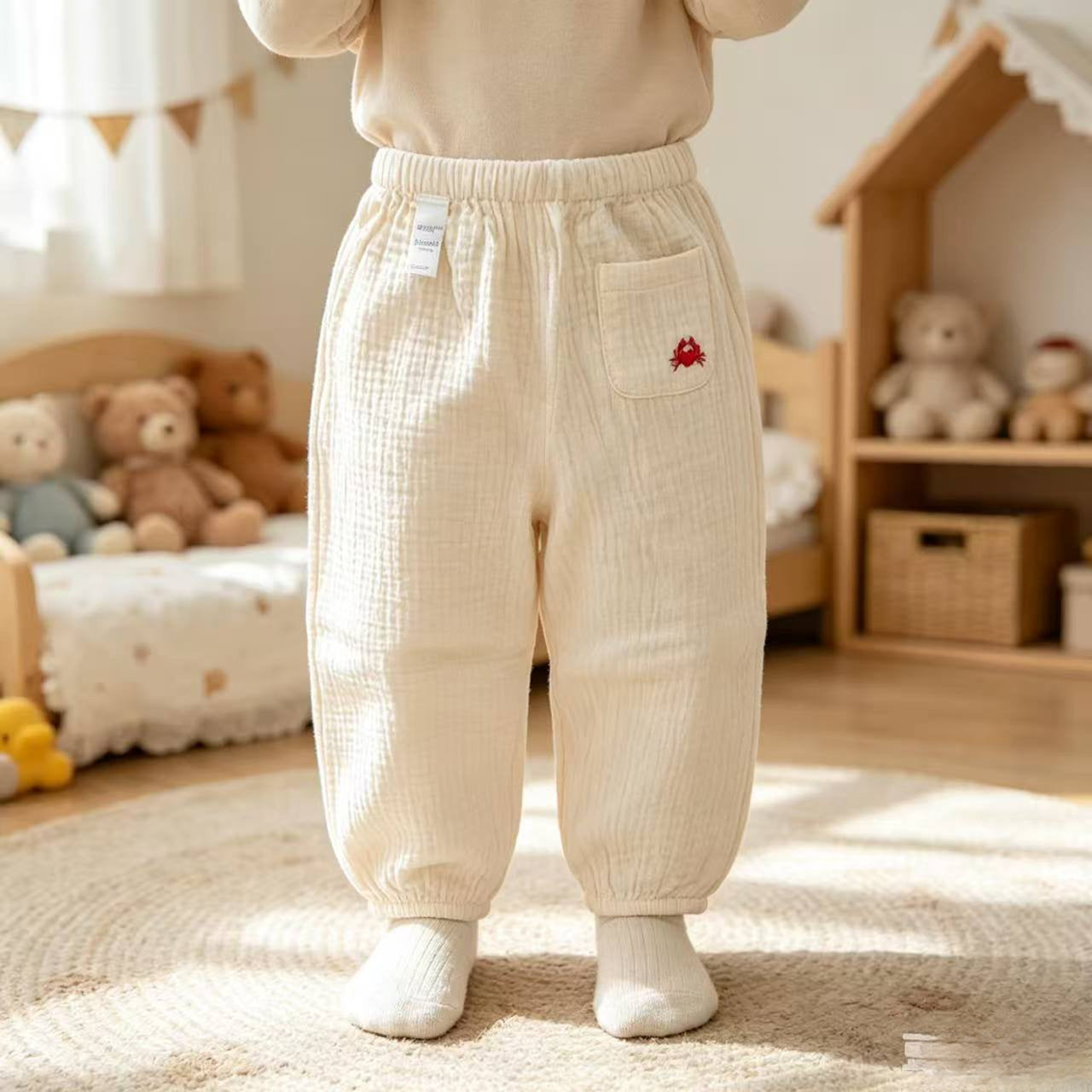 Children's Short Sleeve T-shirt Two-piece Set Infant Class Breathable Air Conditioning Children's Suit