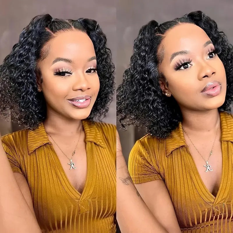 Fashion Front Lace Small Coil Steel Roll Wig Short Curly Hair