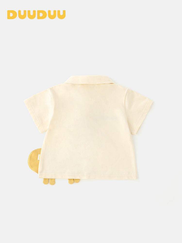 Children's Giraffe Korean Style Short Sleeve Top Class Children's Shirt