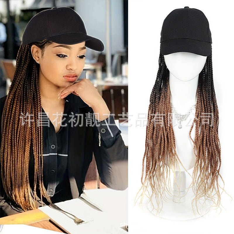 African Black Dreadlocks Hat Hand-woven Braid Other Wig