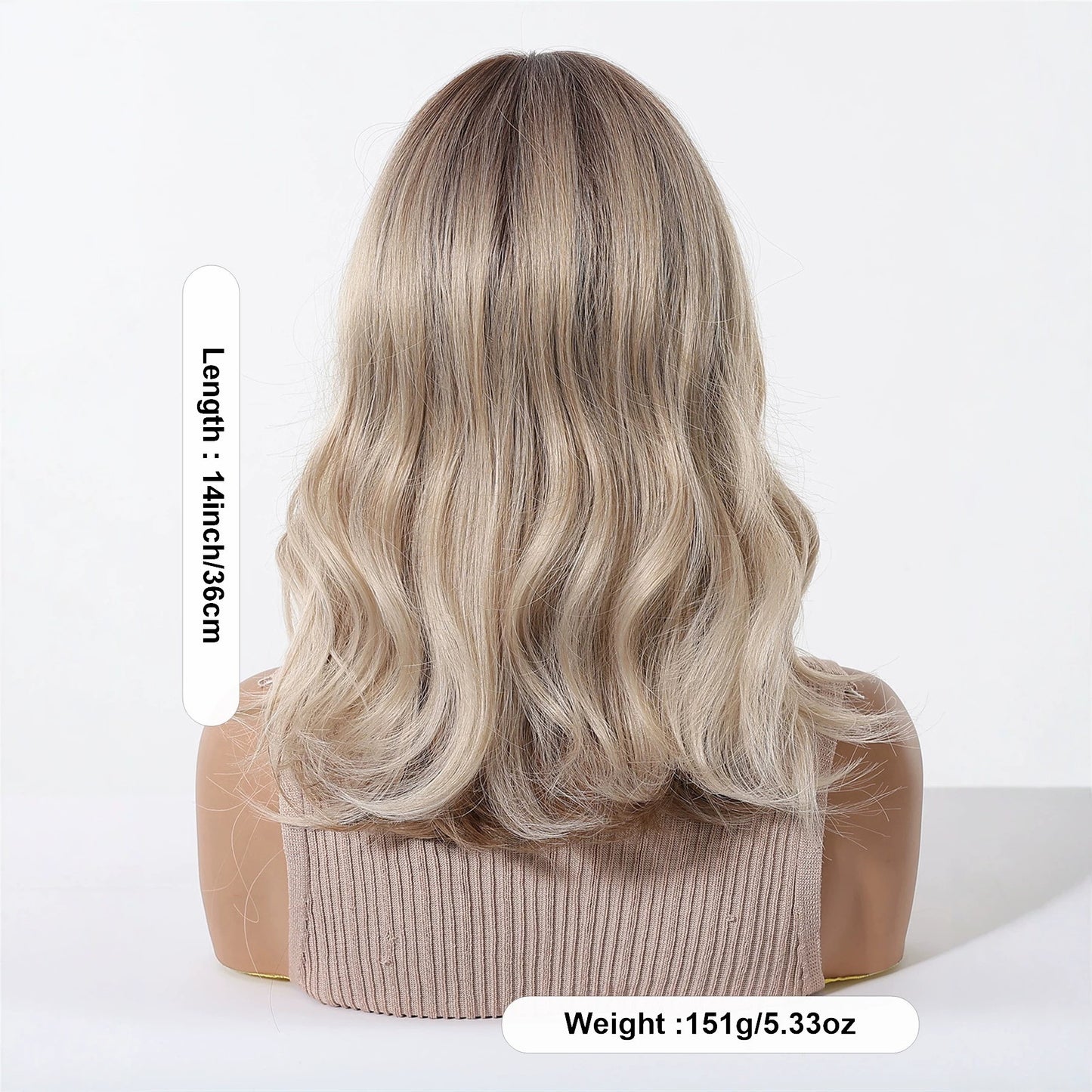 Golden Brown Mechanism Head Cover High Temperature Wig Short Curly Hair