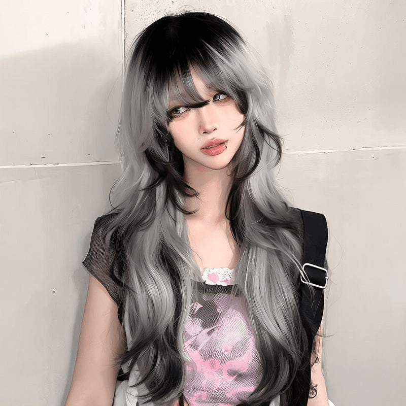 Female Summer Gradient Explosion Top Paris Painting Other Wig