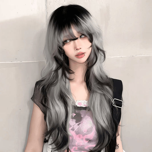 Female Summer Gradient Explosion Top Paris Painting Other Wig