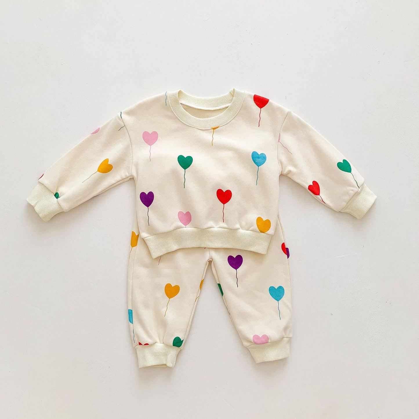 Style Infant Toddler Heart Printing Western Children's Suit