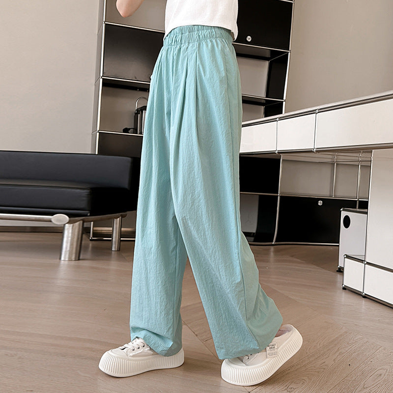 Children's Ice Silk Thin Cool Casual Clothing Children's Pants