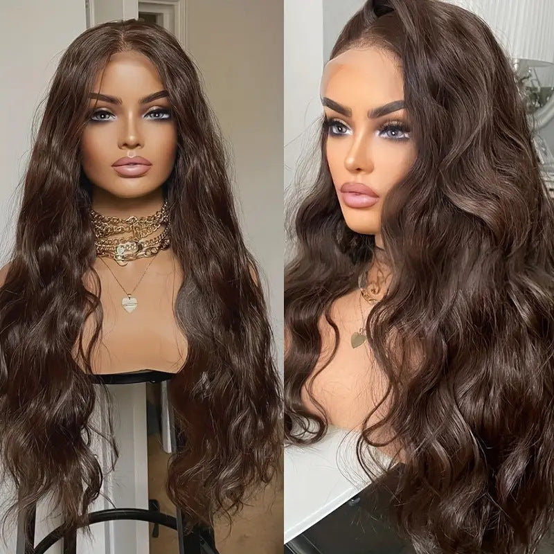 Curly Hair Side Split Front Lace Wig Long Curls