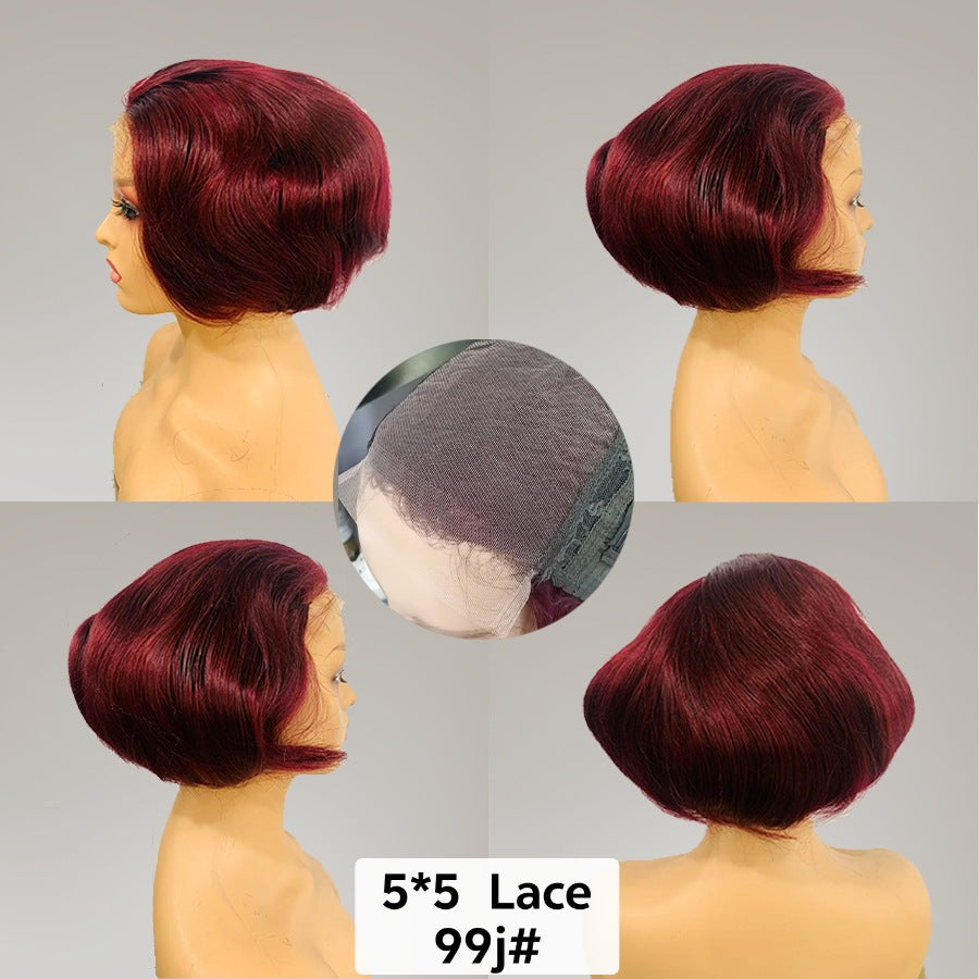 Slouchy Creative Sdd Bob Human Wigs Real Hair Wig
