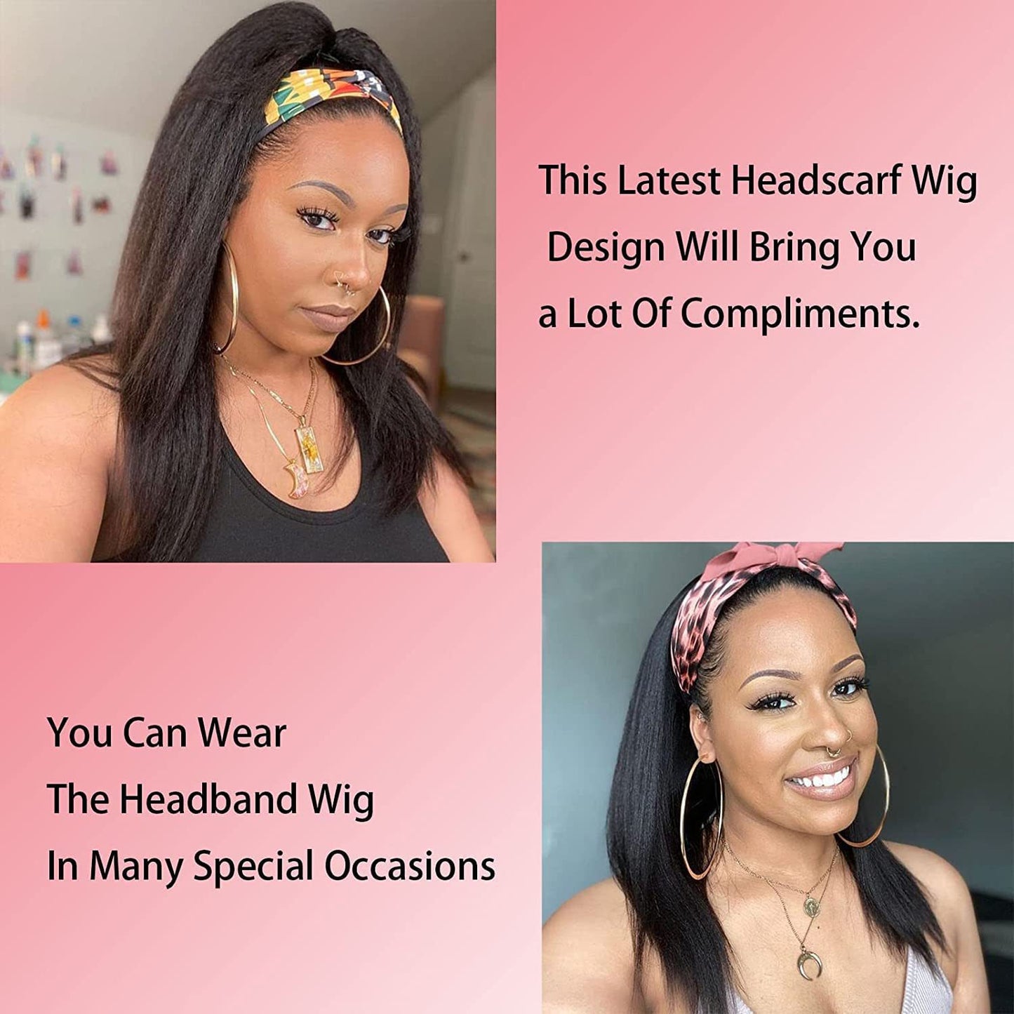 Bangs Big Wave Roll Synthetic Wigs Long Straight Wig